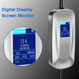 10A UK 3 PIN Plug To Type 1/ Type 2 EV Charging Station Wallbox Portable สําหรับรถยนต์ไฟฟ้า / รถยนต์ไฟฟ้า 10