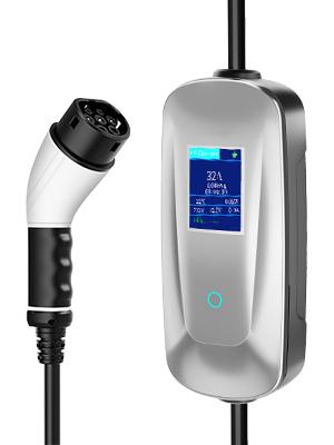 7KW 1 Phase EV Charger ประเภท 2 / ประเภท 1 / GBT 16A / 32A สถานีชาร์จ EVSE มือถือ 4