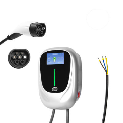 สถานีชาร์จรถยนต์แบบติดผนัง Smart Home 7KW 11kW 22kW สถานีชาร์จรถยนต์ประเภท 1 ประเภท 2 พร้อมแอพ/RFID/WIFI/Bluetooth