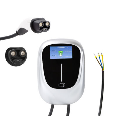 GBT Standard WALLBOX Pulsar Plus เครื่องชาร์จรถไฟฟ้า ติดเคเบิล 5m ประเภท 2 1.4 ถึง 7.4kW Single Phase Bluetooth Wifi